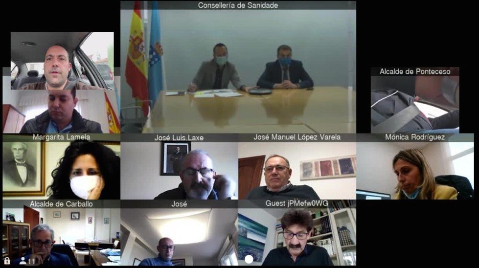 Videoconferencia cos alcaldes de Bergantinos-Soneira e Fisterra