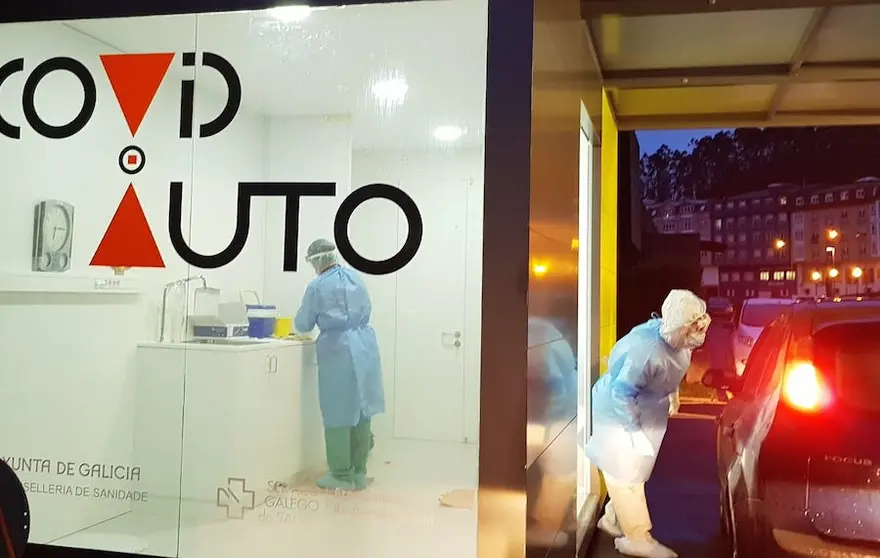 Autocovid instalado no Hospital de Cee