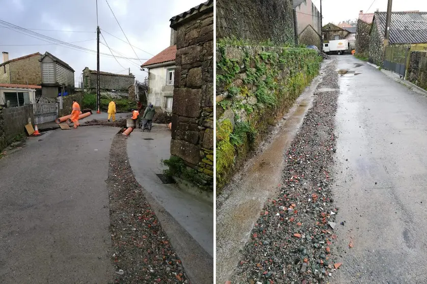 obras de saneamento en Castrelo-Vimianzo