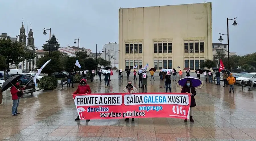 Mobilizacion da CIG en Cee por unha saida xusta fronte a crise