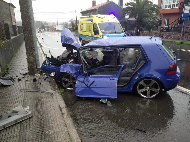 Accidente en Santa Comba