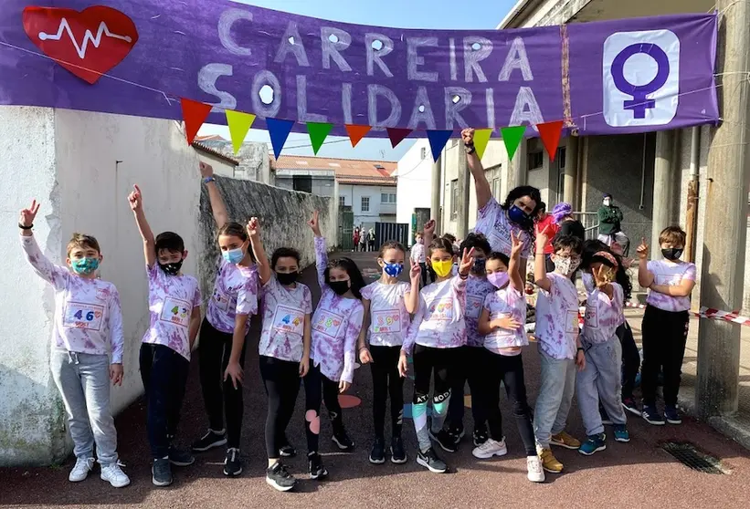 Carreira Solidaria no CEIP de Caion