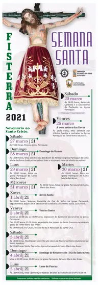 Cartel da Semana Santa de Fisterra 2021