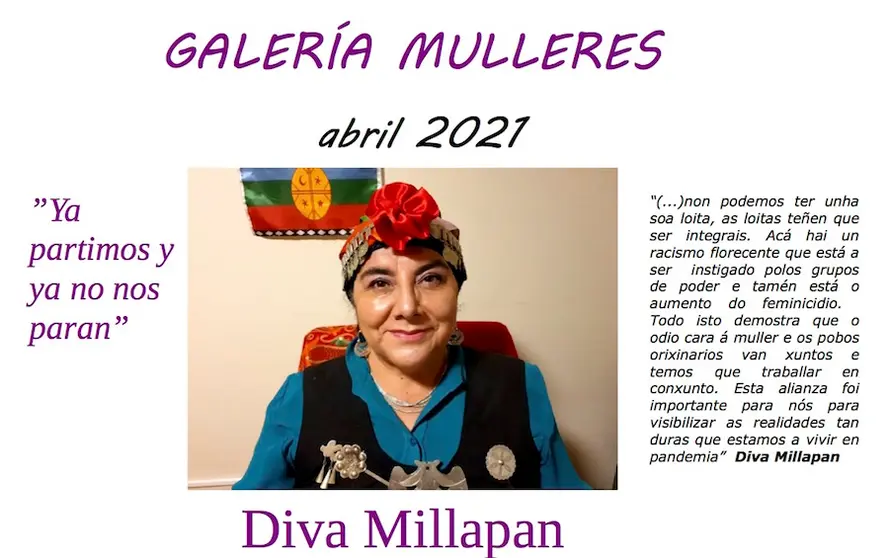 cartel DIVA MILLAPÁN na Galeria mulleres