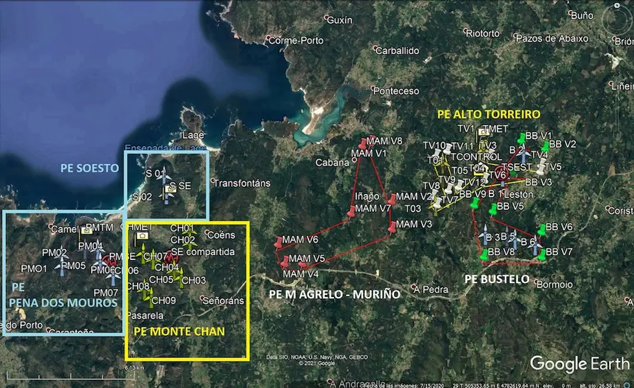 Parques Eólico en Bergantinos