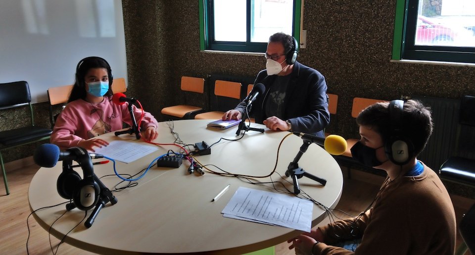 Kalandraka pasou pola Radio Balea do CEIP Milladoiro de Malpica