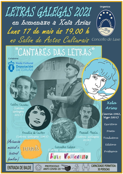 Cartel cantares das letras 2021 LAXE