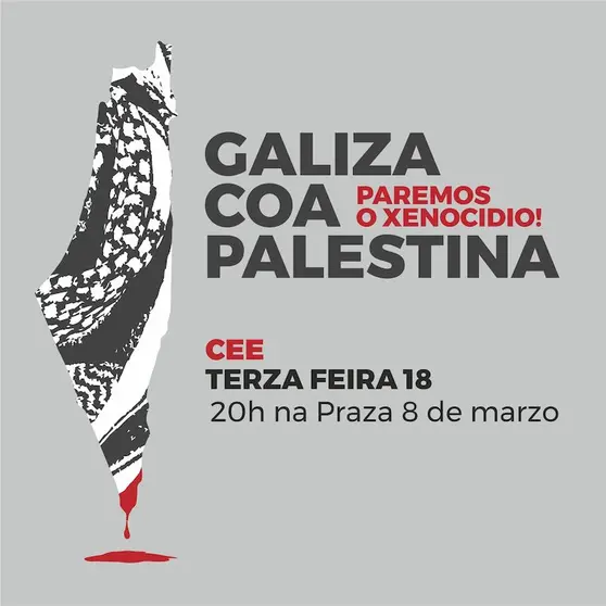 Concentracion en Cee por Palestina