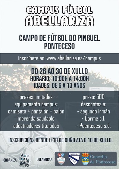Campus Futbol Abellariza en Ponteceso