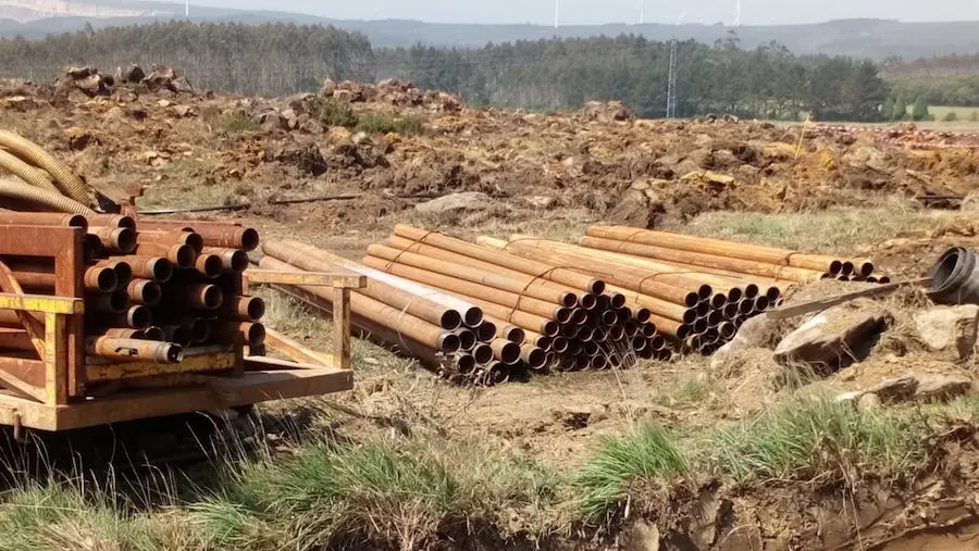 Sondeos mineiros na Brana da Serra-Santa Comba 2