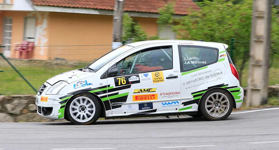 Javi Larino Waldomar no Rally de Pontevedra 2021