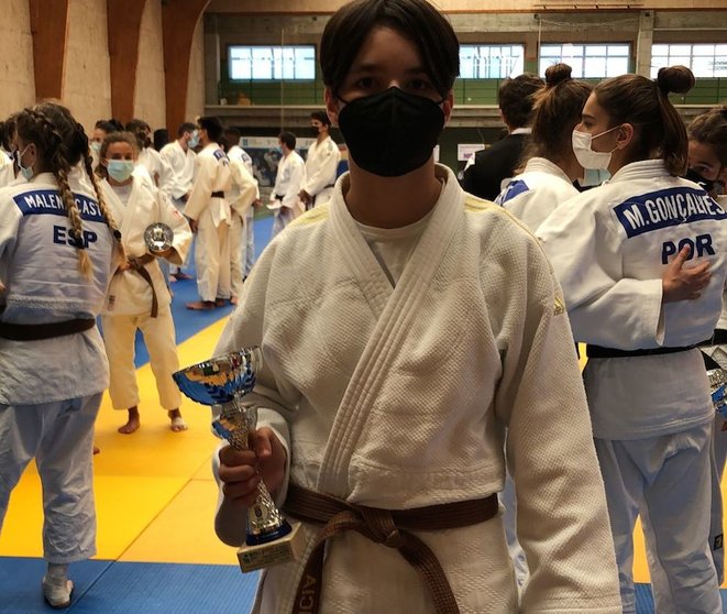 Lucia Pazos terceira no Campeonato de Espana de Judo