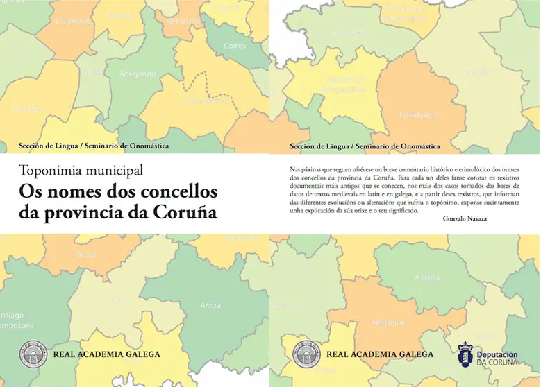 Libro sobre os toponimos da provincia da Coruna