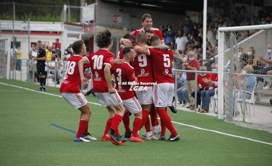 SD Sofan celebrando o primiero gol no Carral na 3 RFEF-Foto-SD