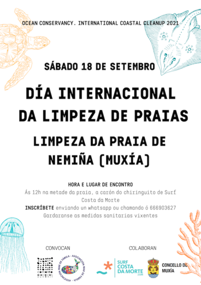 Limpeza Nemiña Praia