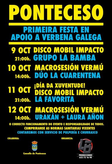 Festas Ponteceso outubro 2021