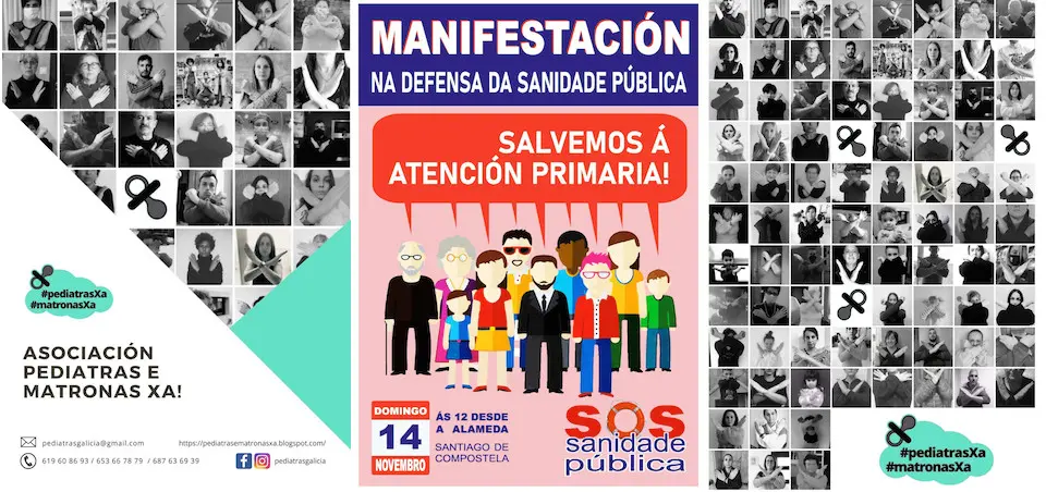 Manifestacion Pediatras Costa da Morte