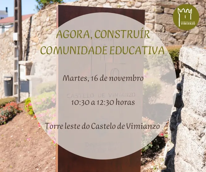 Agora, construír comunidade educativa