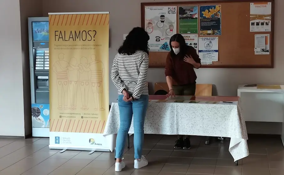 Foto mesa informativa Andaina Pro Saude Mental