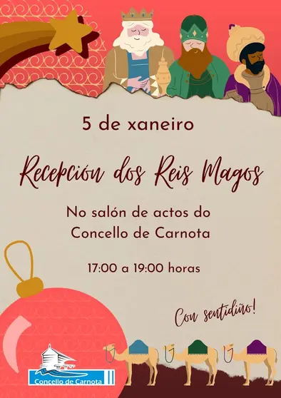 Cartel Recepción Reis Magos