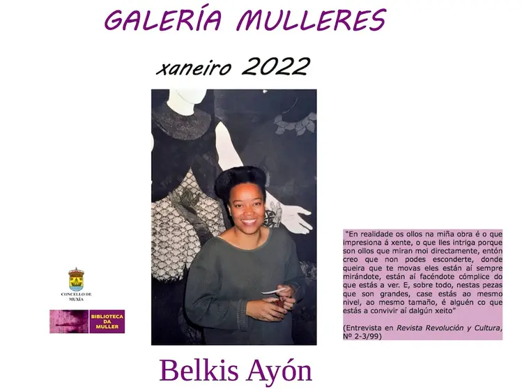 Belkis na Galeria Mulleres de Muxia