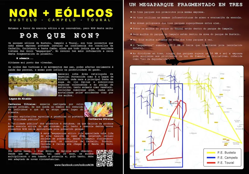 Non aos Eolicos Campelo Bustelo e Monte Toural