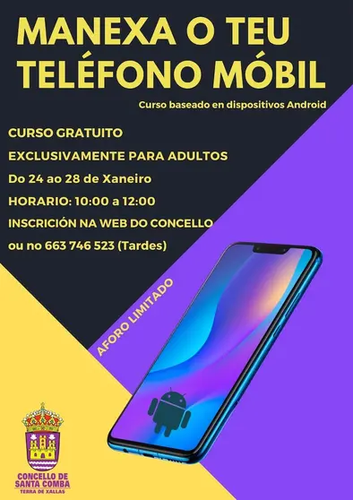 Curso de uso do Mobil en Santa Comba