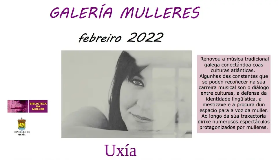 cartel UXÍA Galeria Mulleres Muxia