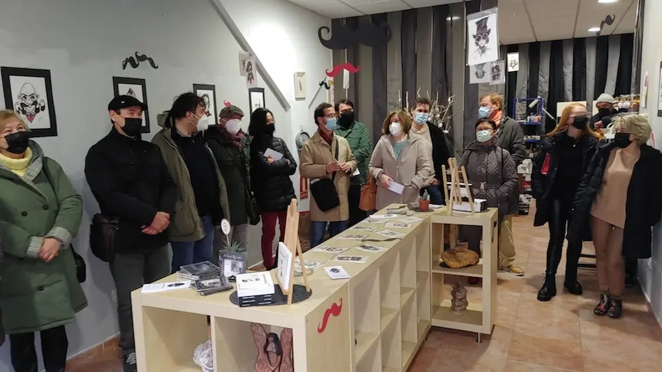 Exposicion Moustaches de Joserra en Garabato