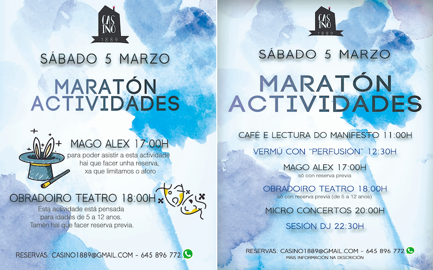 Maraton actividades casino