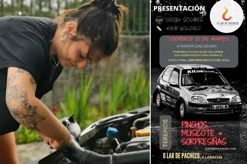 Evelyn Solares debuta no rally de Noia