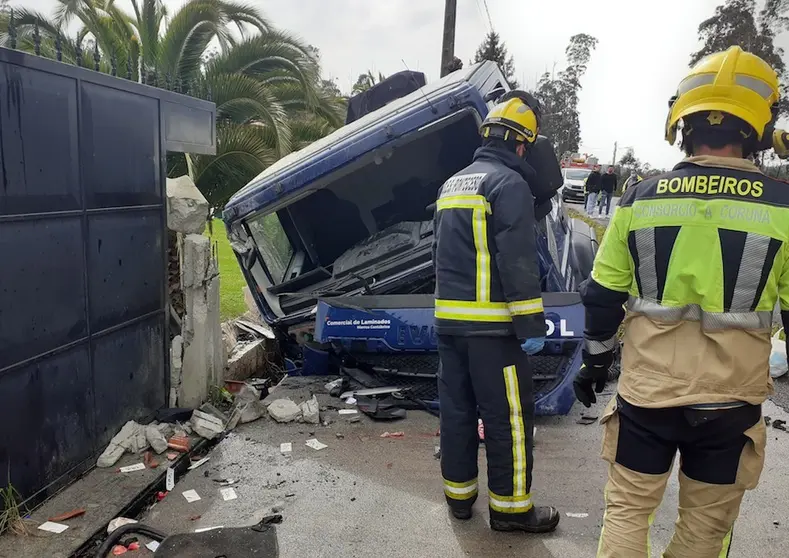 Accidente camion cabana