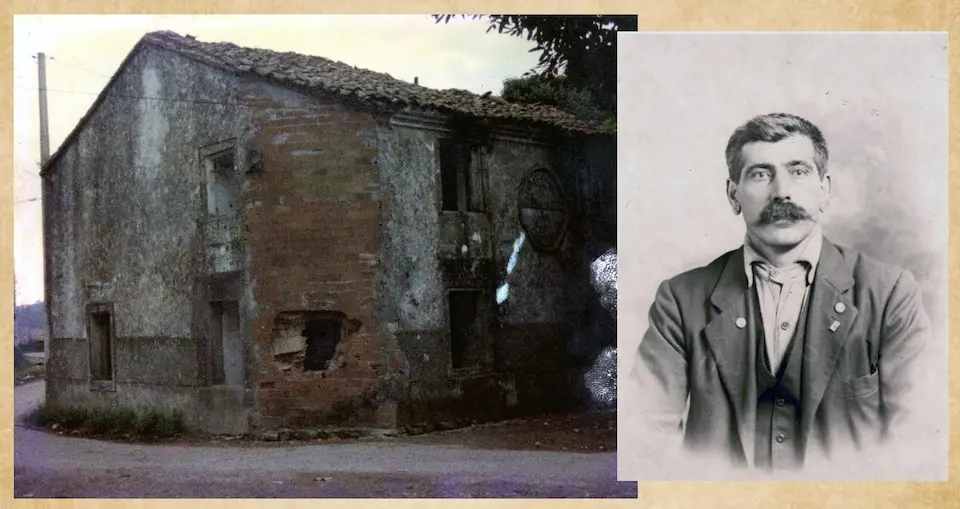 A antiga Casa do Concello de Mazaricos no lughar de Atán