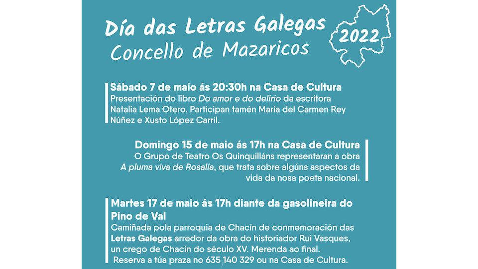Letras Galegas Mazaricos 2022