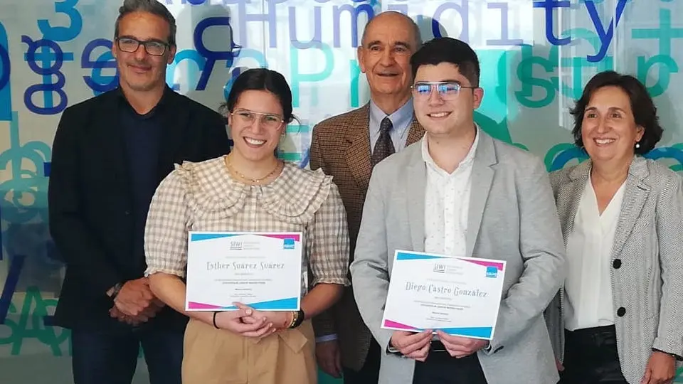 Esther Suárez e Diego Castro na Fundacion Aquae