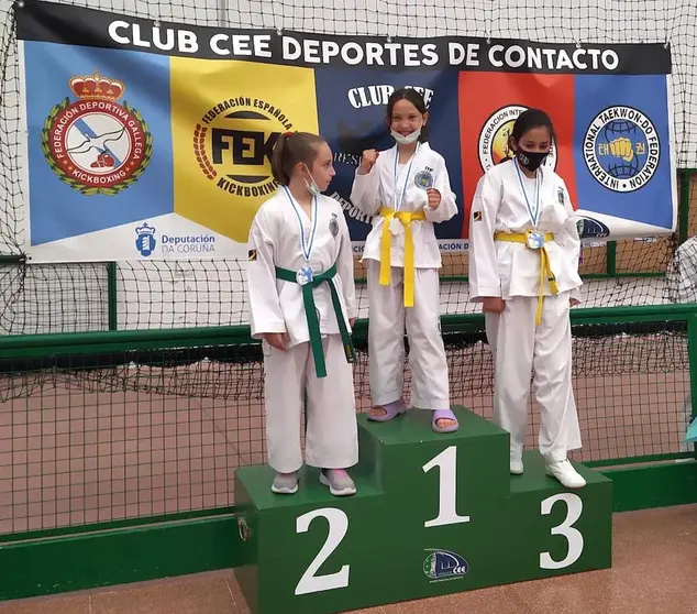 Imaxe dun podio do taekwondo de Cee