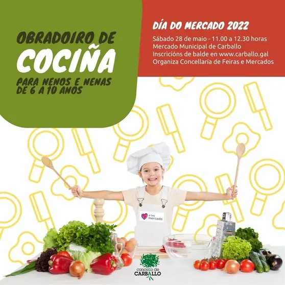 cociña no Mercado de Carballo