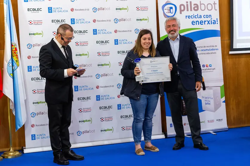 11,30 h.-             A directora xeral de Calidade Ambiental, Sostibilidade e Cambio Climático, Sagrario Pérez, participará na entrega de premios da terceira edición do concurso escolar de reciclaxe de pilas PIlabot. 

foto xoán crespo
