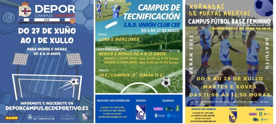 Programas de Futbold e veran en Cee