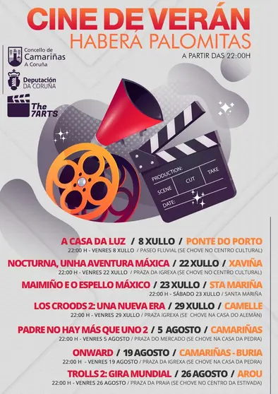 Programa Cine Veran Camarinas 2022