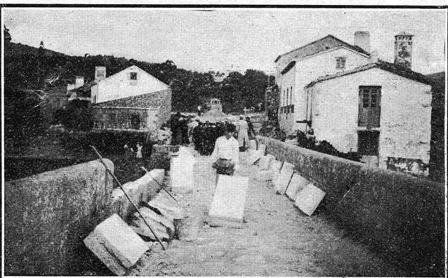 Obras en Ponte Nafonso, 1918 (revista Vida Gallega)