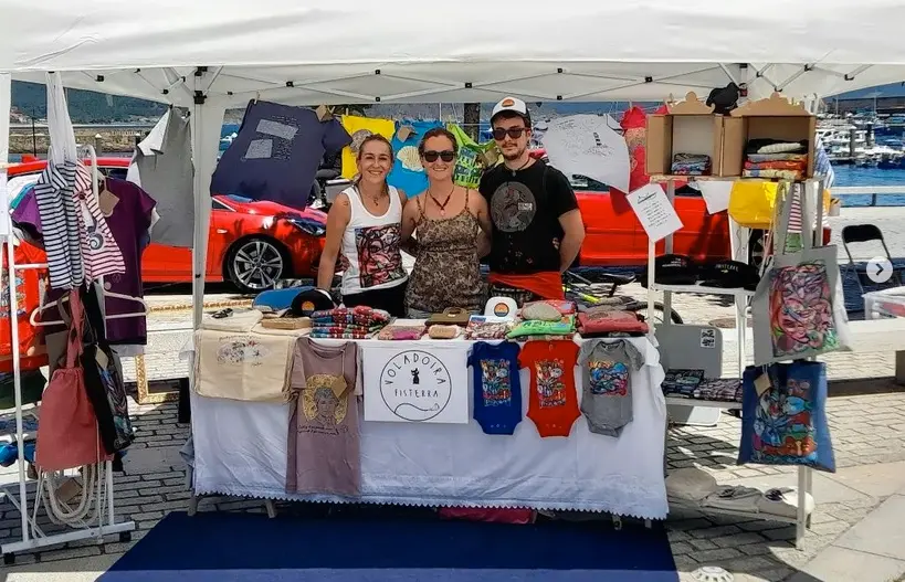 Voladoira no Mercado de Fisterra