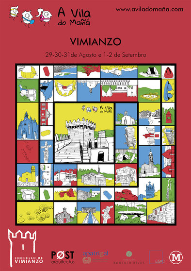 Cartel 'A vila do mañá 2022' en Vimianzo