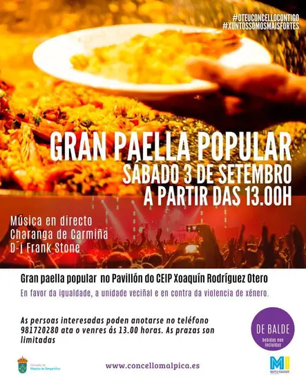 Paella popular malpica