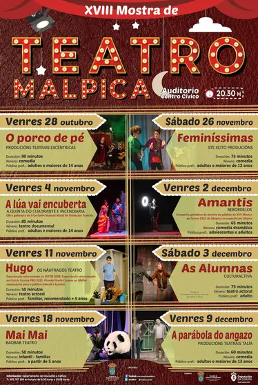 Programa MOSTRA TEATRO Malpica Outono 2022