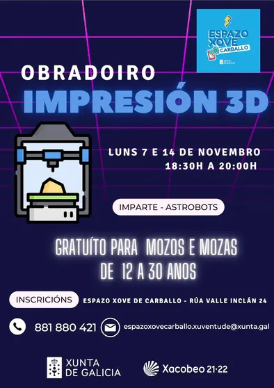 Obradoiro 3d en Carballo