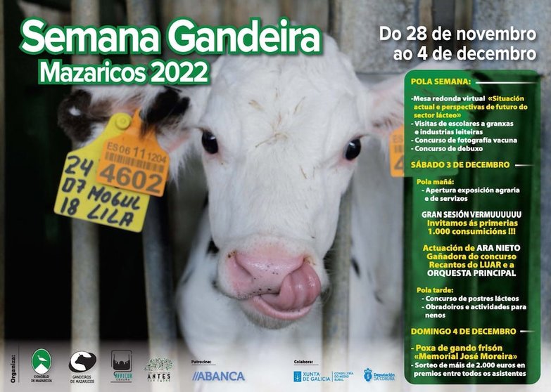 Cartel Semana Gandeira Mazaricos 2022