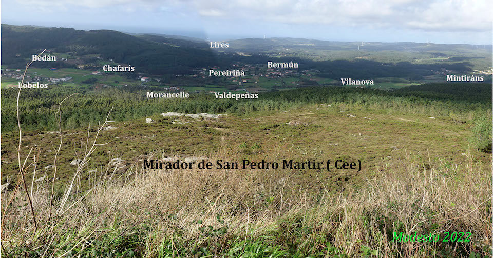 Panorámica dende o Mirador de San Pedro Martir