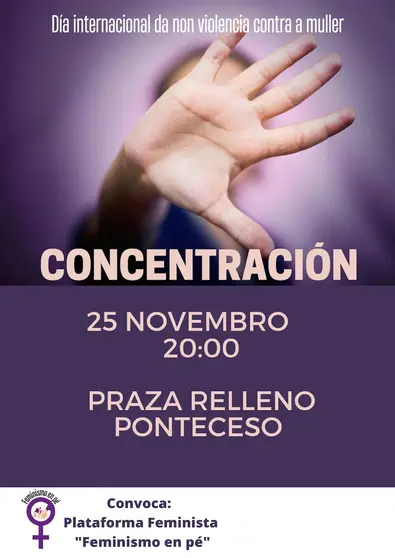 Convocatoria 25N Ponteceso