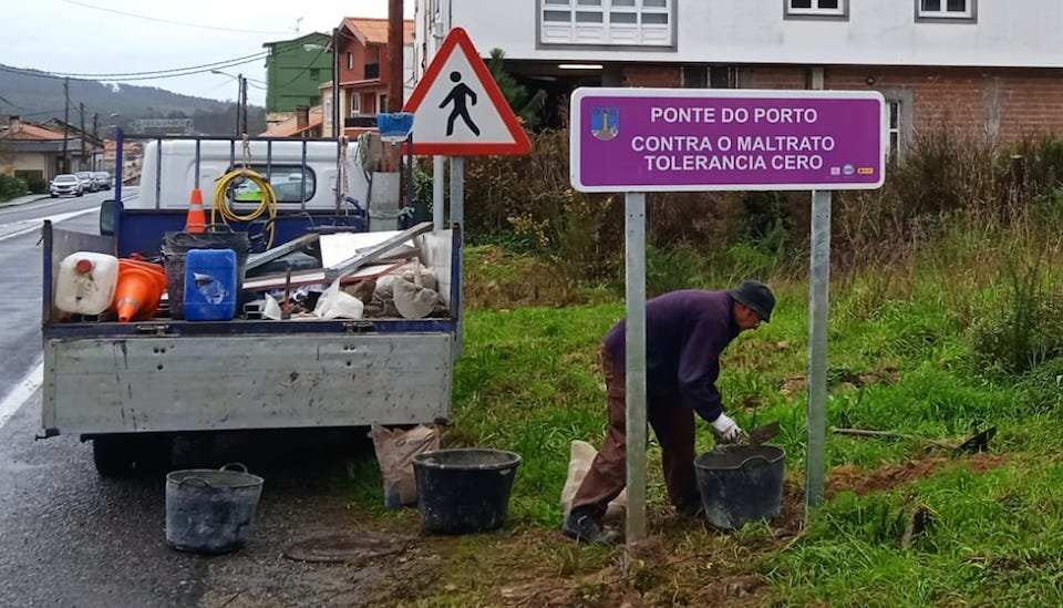 Ponte do Porto  Camarinas contra a Violencia de xenero